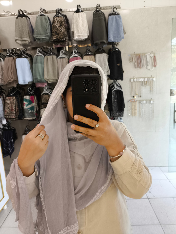 شال حریر مجلسی پاپیونی لوکس