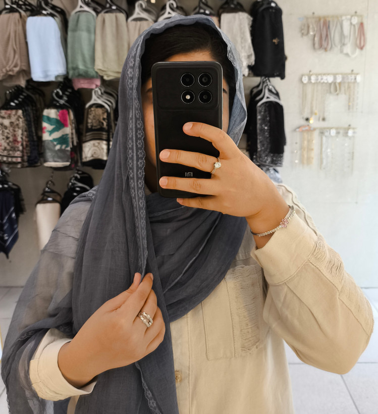 شال حریر مجلسی پاپیونی لوکس