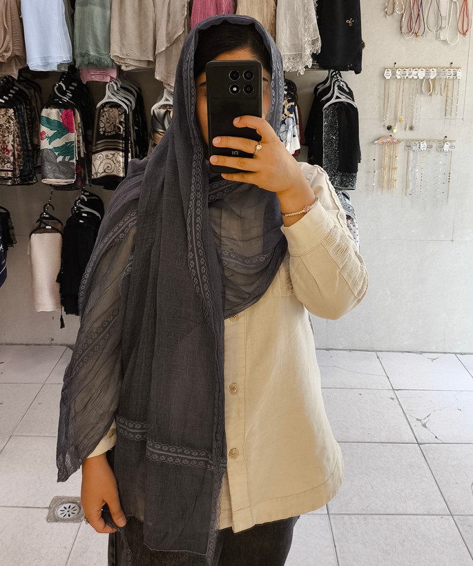 شال حریر مجلسی پاپیونی لوکس