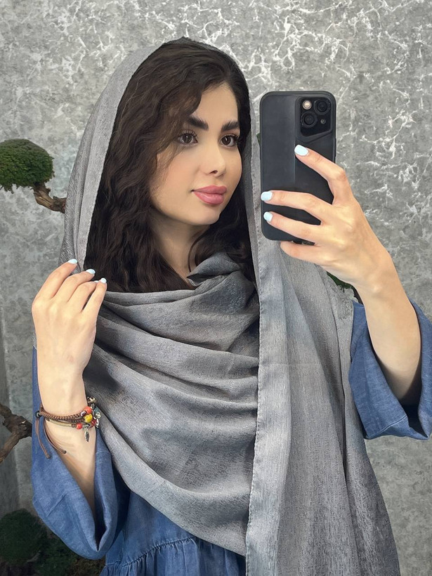 شال مجلسی ساده ابریشم پتوس