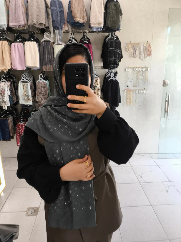 شال درختی درجه یک فول نگین ستاره ای مجلسی زنانه و دخترانه