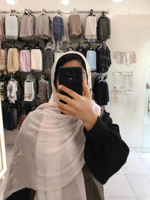 شال مجلسی ابریشم ژان ژان پاپیونی دور دالبر وارداتی زنانه و دخترانه