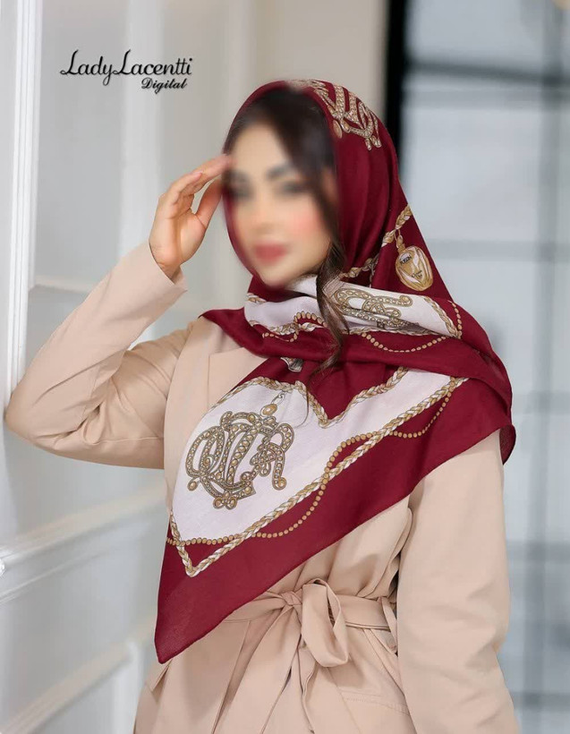 روسری قواره ۱۰۰ مجلسی طرحدار نخی(سیااسکارف)